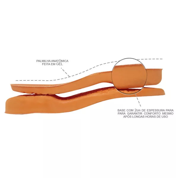 Kit 2 Palmilhas De Gel Para Conforto Em Jornadas Prolongadas