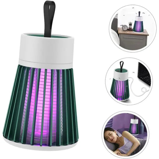 Lâmpada Elétrica Mata-Mosquitos Com Luz UV Usb Recarregável Armadilha Para Insetos Portátil