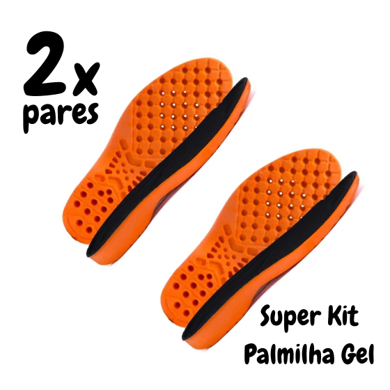 Kit 2 Palmilhas De Gel Para Conforto Em Jornadas Prolongadas