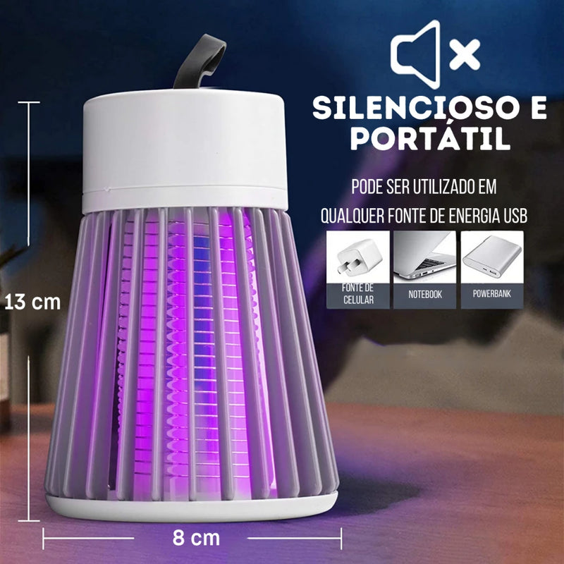 Lâmpada Elétrica Mata-Mosquitos Com Luz UV Usb Recarregável Armadilha Para Insetos Portátil